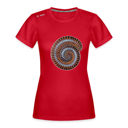 Frauen JAKO Sportswear T-Shirt Archispirostreptus gigas - Rot