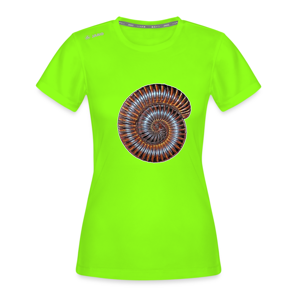 Frauen JAKO Sportswear T-Shirt Archispirostreptus gigas - Neongrün