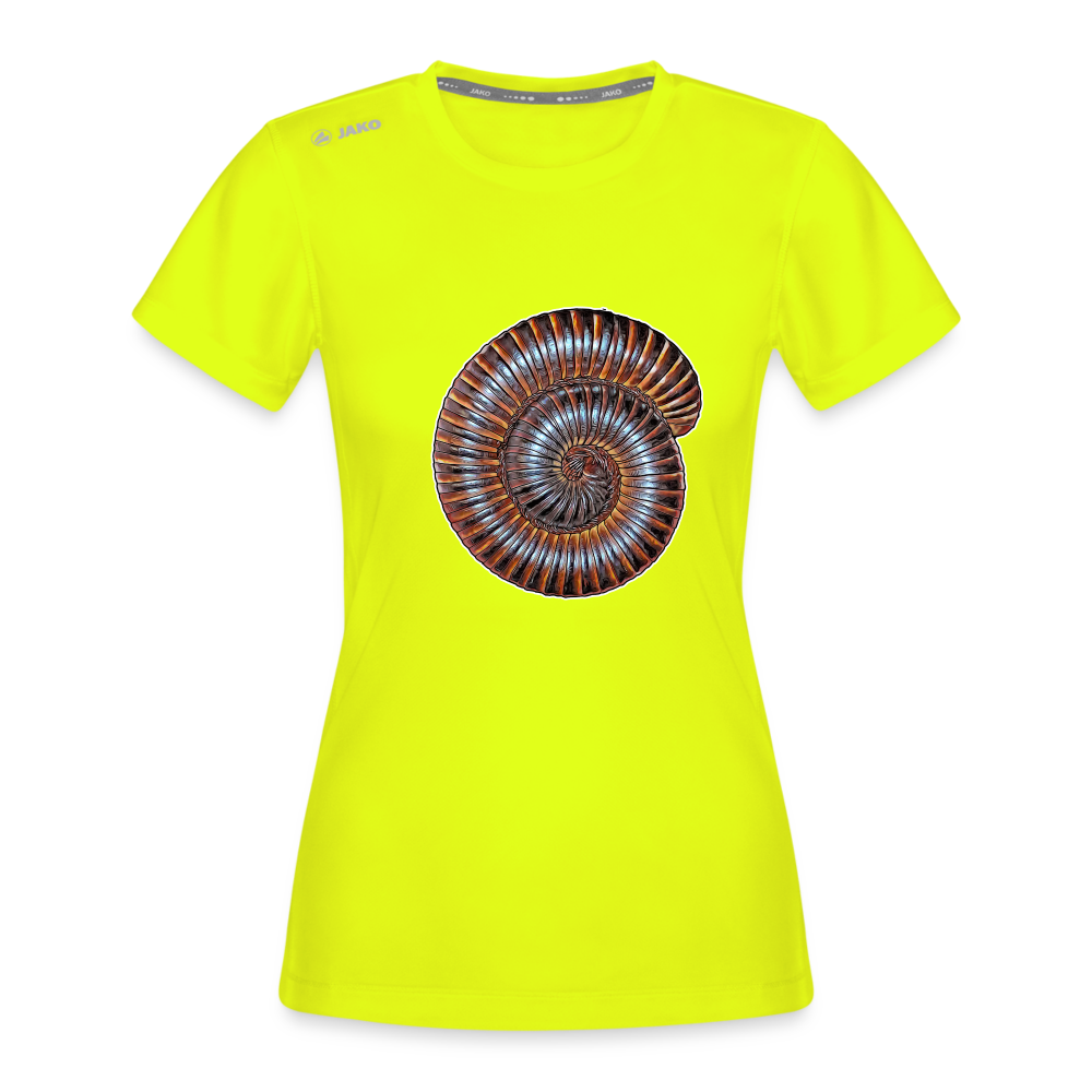 Frauen JAKO Sportswear T-Shirt Archispirostreptus gigas - Neongelb
