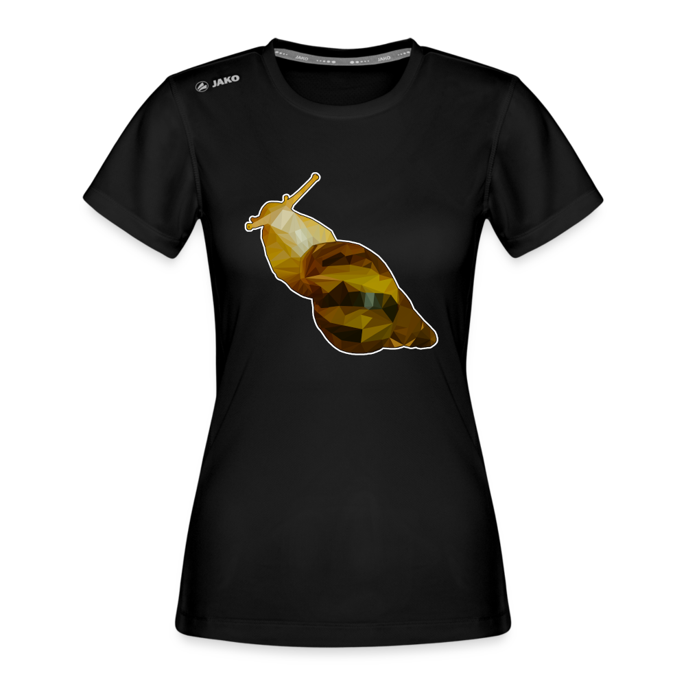 Frauen JAKO Sportswear T-Shirt Achatina reticulata Low Poly - Schwarz