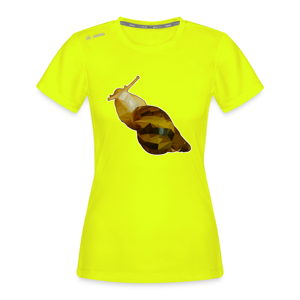 Frauen JAKO Sportswear T-Shirt Achatina reticulata Low Poly - Neongelb