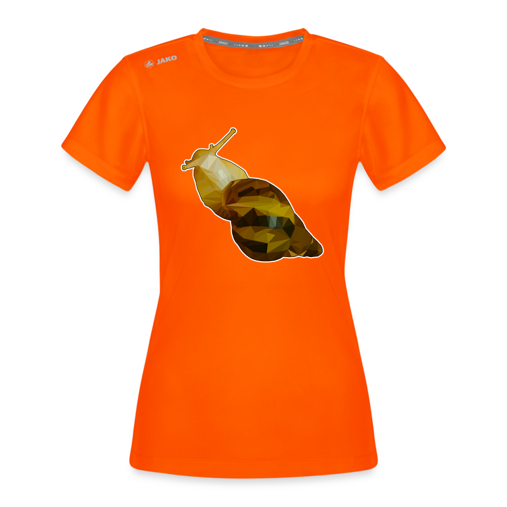 Frauen JAKO Sportswear T-Shirt Achatina reticulata Low Poly - Neonorange