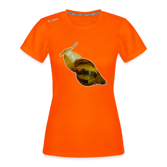 Frauen JAKO Sportswear T-Shirt Achatina reticulata Low Poly - Neonorange