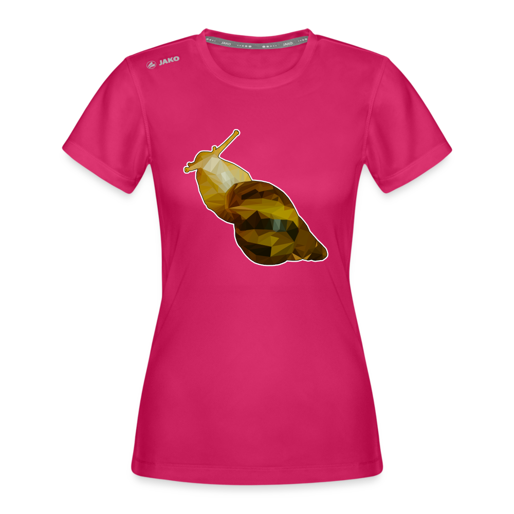 Frauen JAKO Sportswear T-Shirt Achatina reticulata Low Poly - dunkles Pink