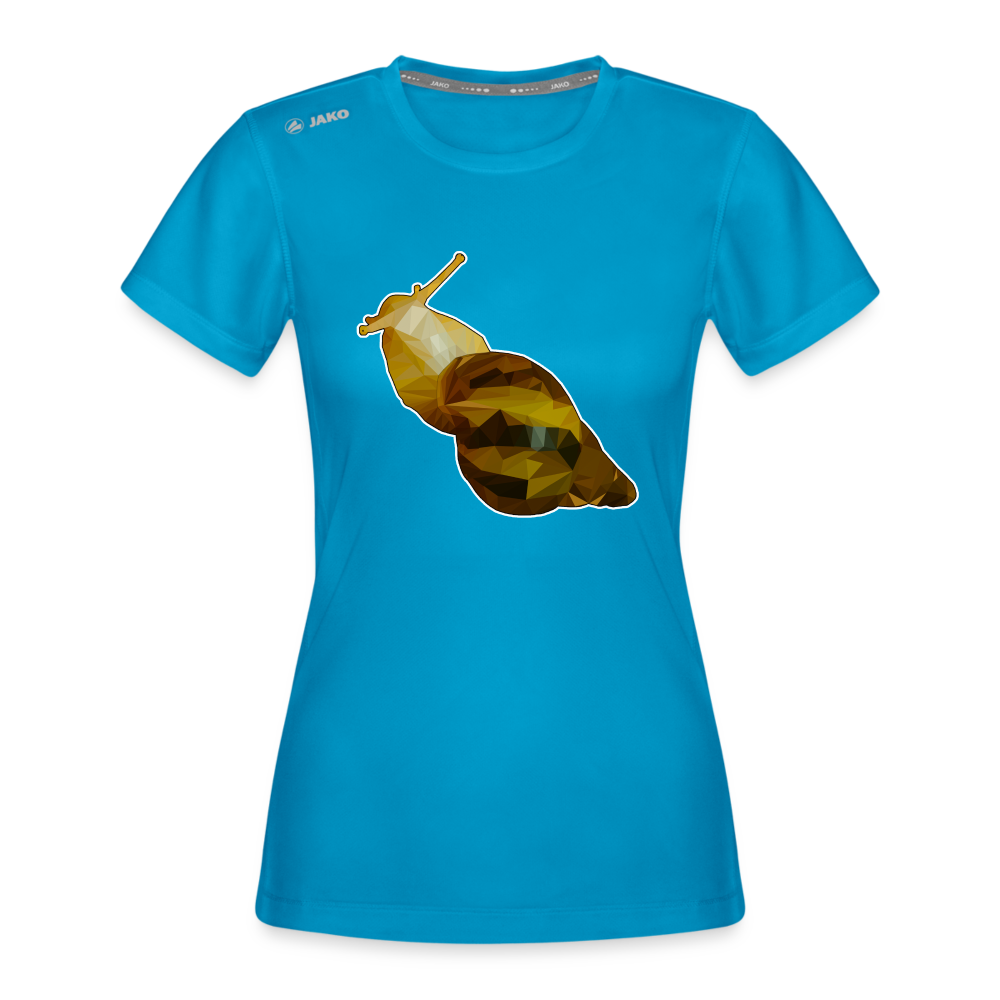 Frauen JAKO Sportswear T-Shirt Achatina reticulata Low Poly - Saphirblau
