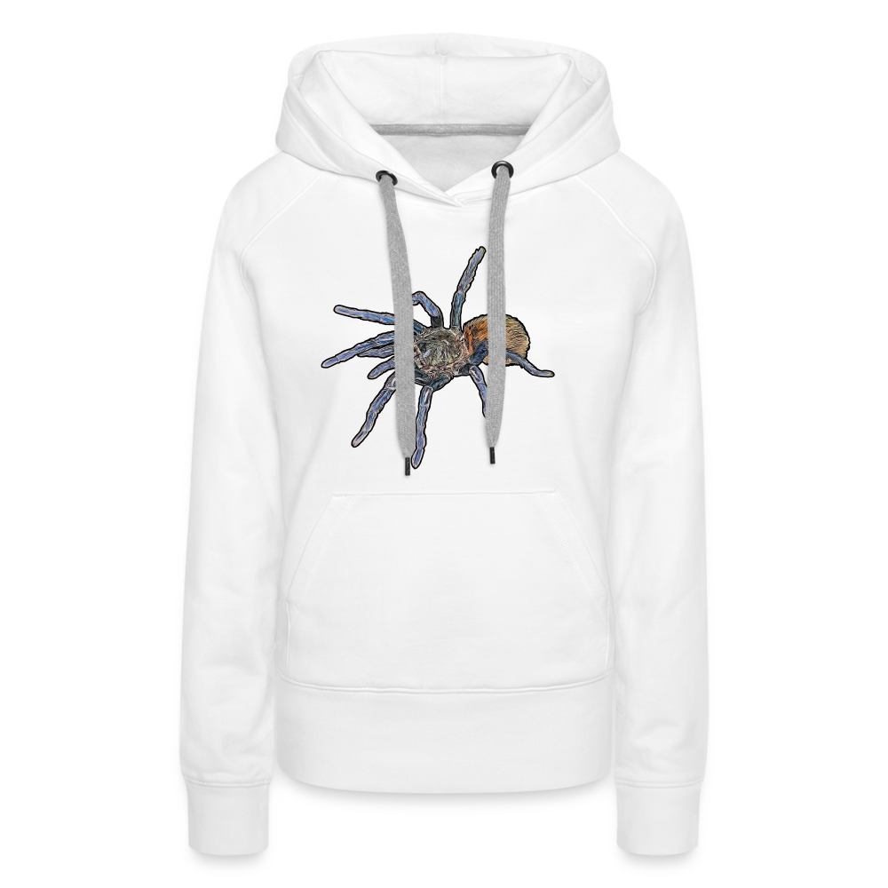 Frauen Hoodie Chromatopelma cyaneopubescens - weiß