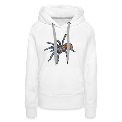 Frauen Hoodie Chromatopelma cyaneopubescens - weiß