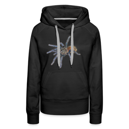 Frauen Hoodie Chromatopelma cyaneopubescens - Schwarz