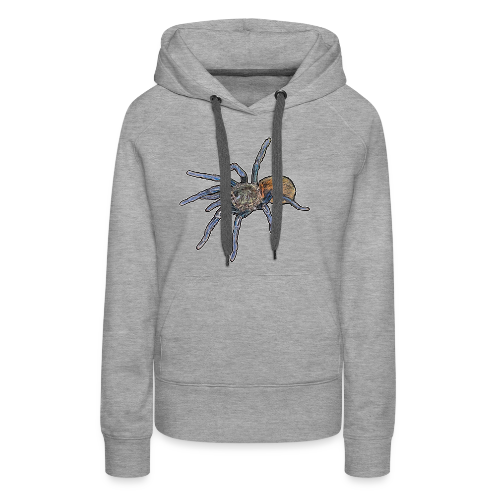 Frauen Hoodie Chromatopelma cyaneopubescens - Grau meliert