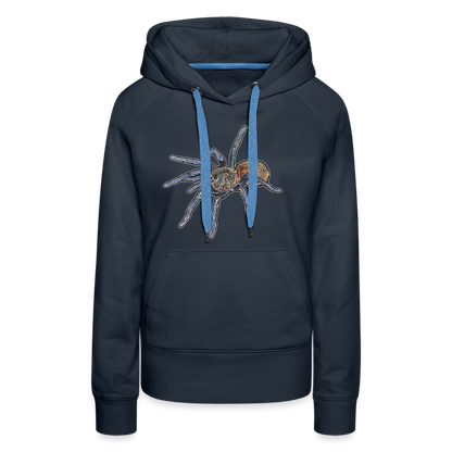 Frauen Hoodie Chromatopelma cyaneopubescens - Navy