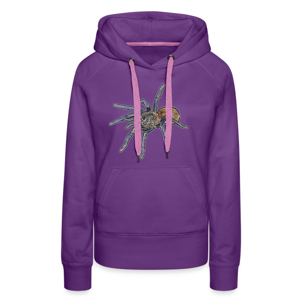 Frauen Hoodie Chromatopelma cyaneopubescens - Purple