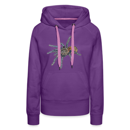 Frauen Hoodie Chromatopelma cyaneopubescens - Purple