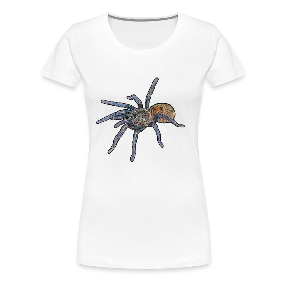 Frauen Basic T-Shirt Chromatopelma cyaneopubescens - weiß
