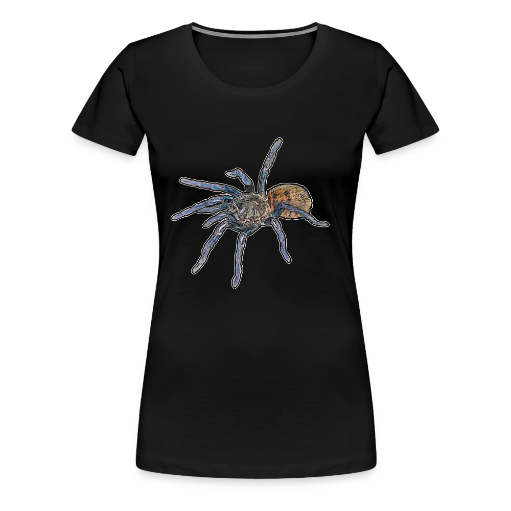 Frauen Basic T-Shirt Chromatopelma cyaneopubescens - Schwarz