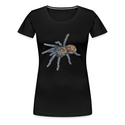 Frauen Basic T-Shirt Chromatopelma cyaneopubescens - Schwarz