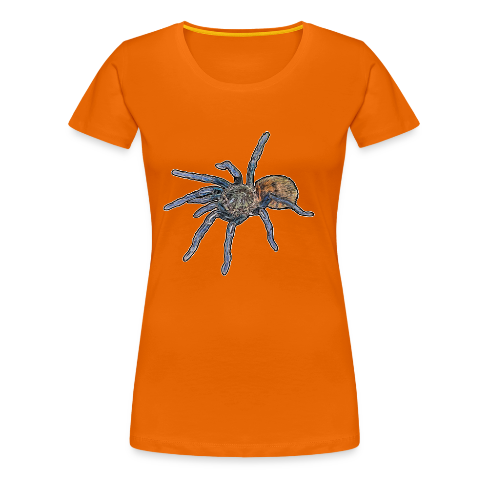 Frauen Basic T-Shirt Chromatopelma cyaneopubescens - Orange