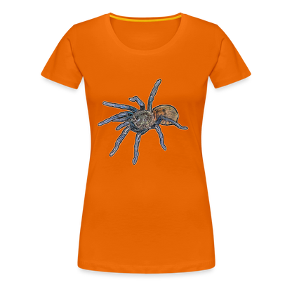 Frauen Basic T-Shirt Chromatopelma cyaneopubescens - Orange
