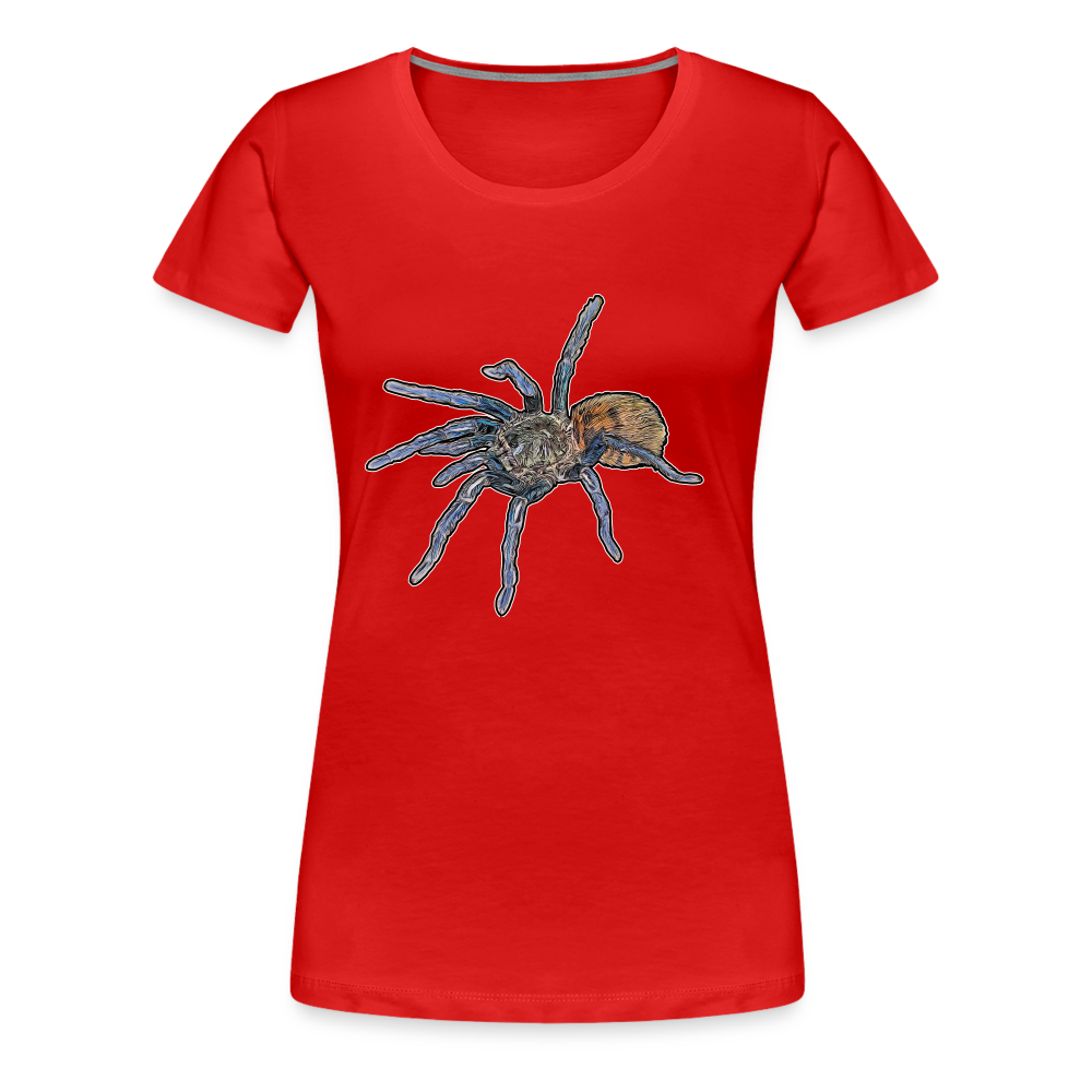 Frauen Basic T-Shirt Chromatopelma cyaneopubescens - Rot