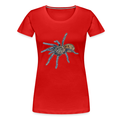 Frauen Basic T-Shirt Chromatopelma cyaneopubescens - Rot