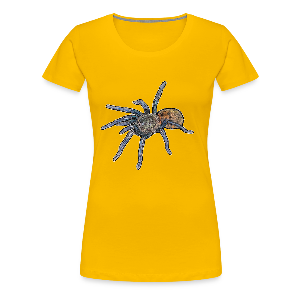 Frauen Basic T-Shirt Chromatopelma cyaneopubescens - Sonnengelb