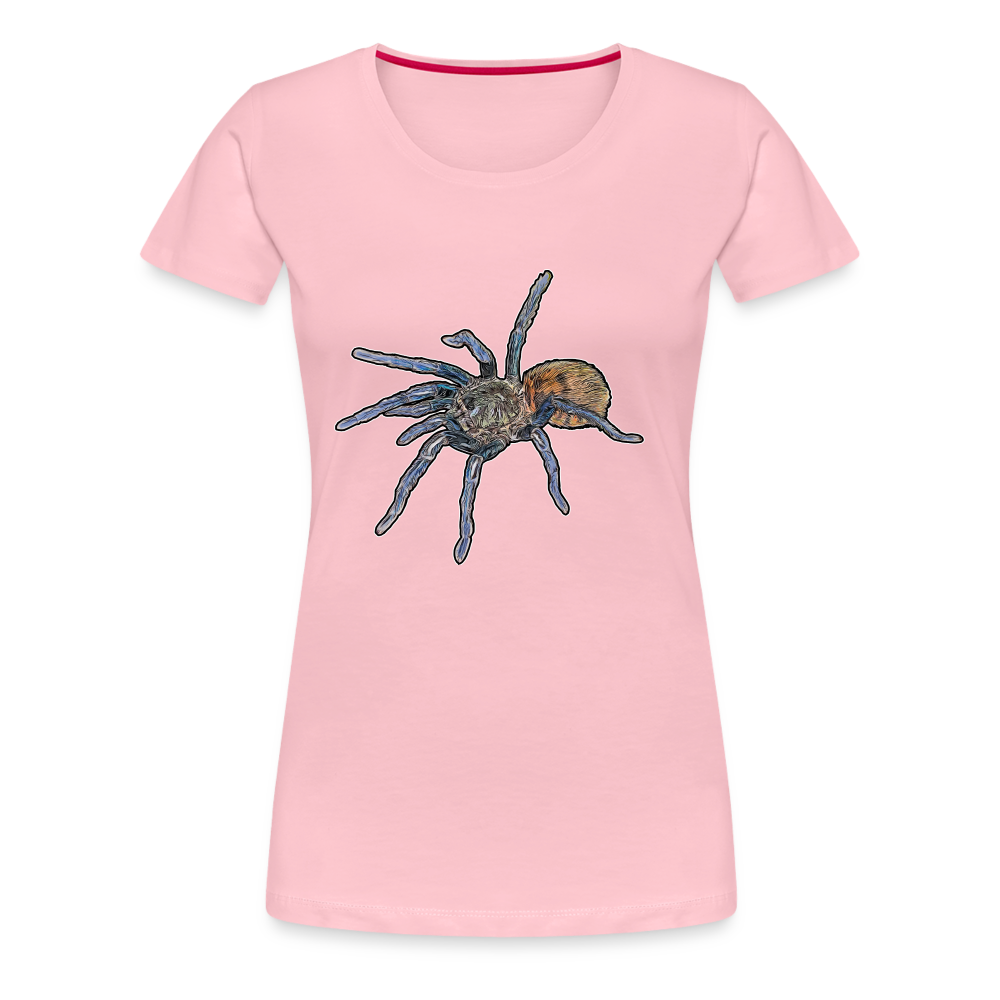 Frauen Basic T-Shirt Chromatopelma cyaneopubescens - Hellrosa