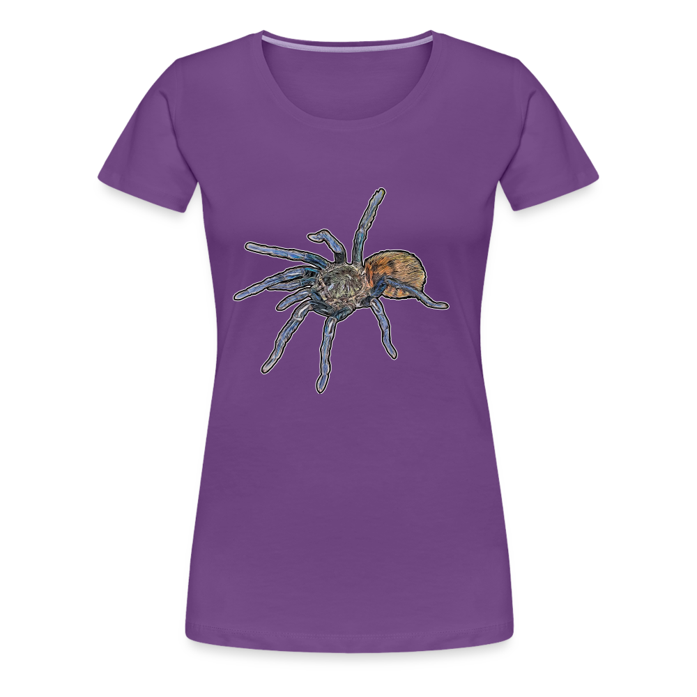 Frauen Basic T-Shirt Chromatopelma cyaneopubescens - Lila