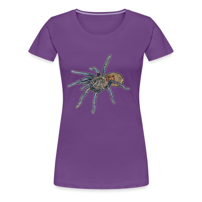Frauen Basic T-Shirt Chromatopelma cyaneopubescens - Lila