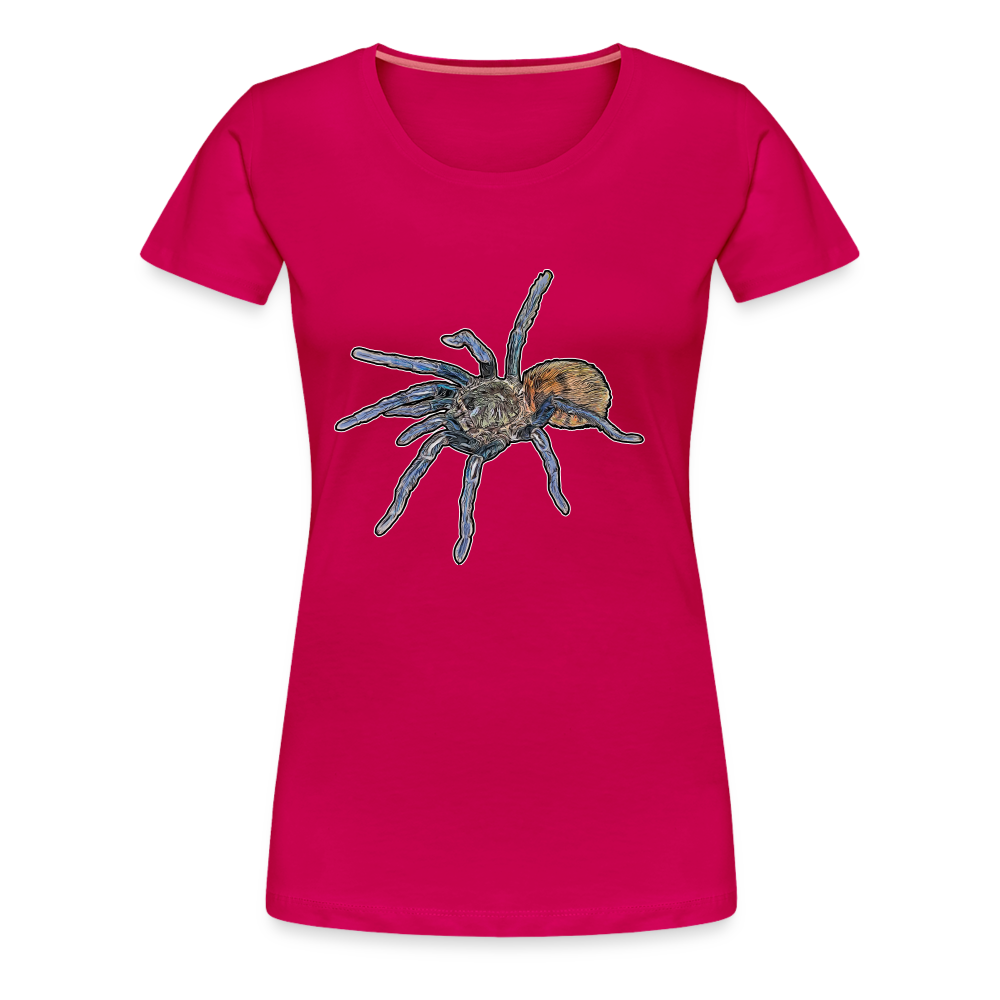 Frauen Basic T-Shirt Chromatopelma cyaneopubescens - dunkles Pink