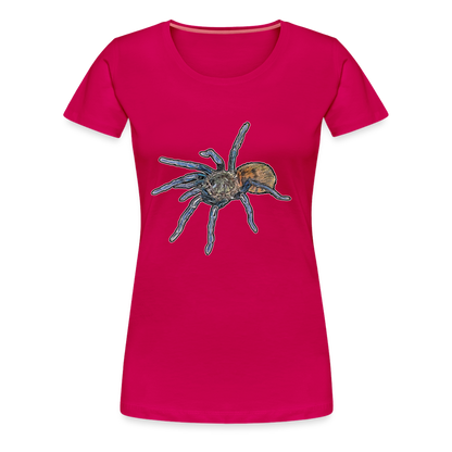 Frauen Basic T-Shirt Chromatopelma cyaneopubescens - dunkles Pink