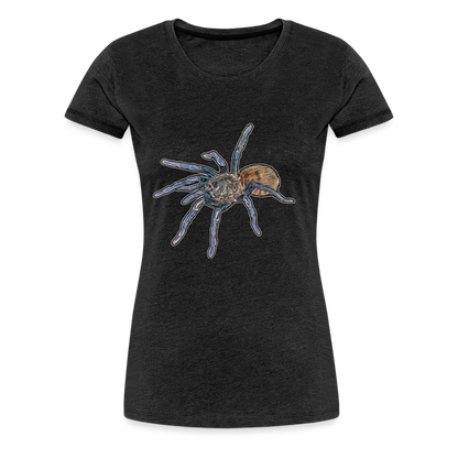 Frauen Basic T-Shirt Chromatopelma cyaneopubescens - Anthrazit