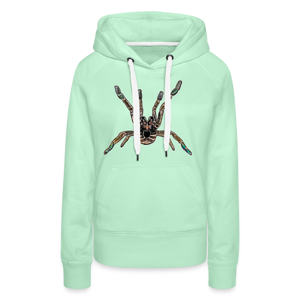 Frauen Hoodie Pterinochilus murinus tcf - helles Mintgrün