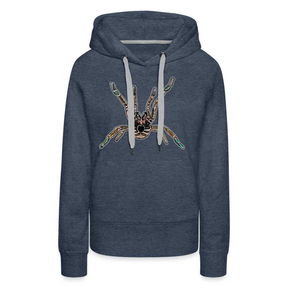 Frauen Hoodie Pterinochilus murinus tcf - Jeansblau