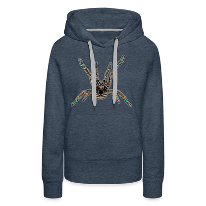 Frauen Hoodie Pterinochilus murinus tcf - Jeansblau