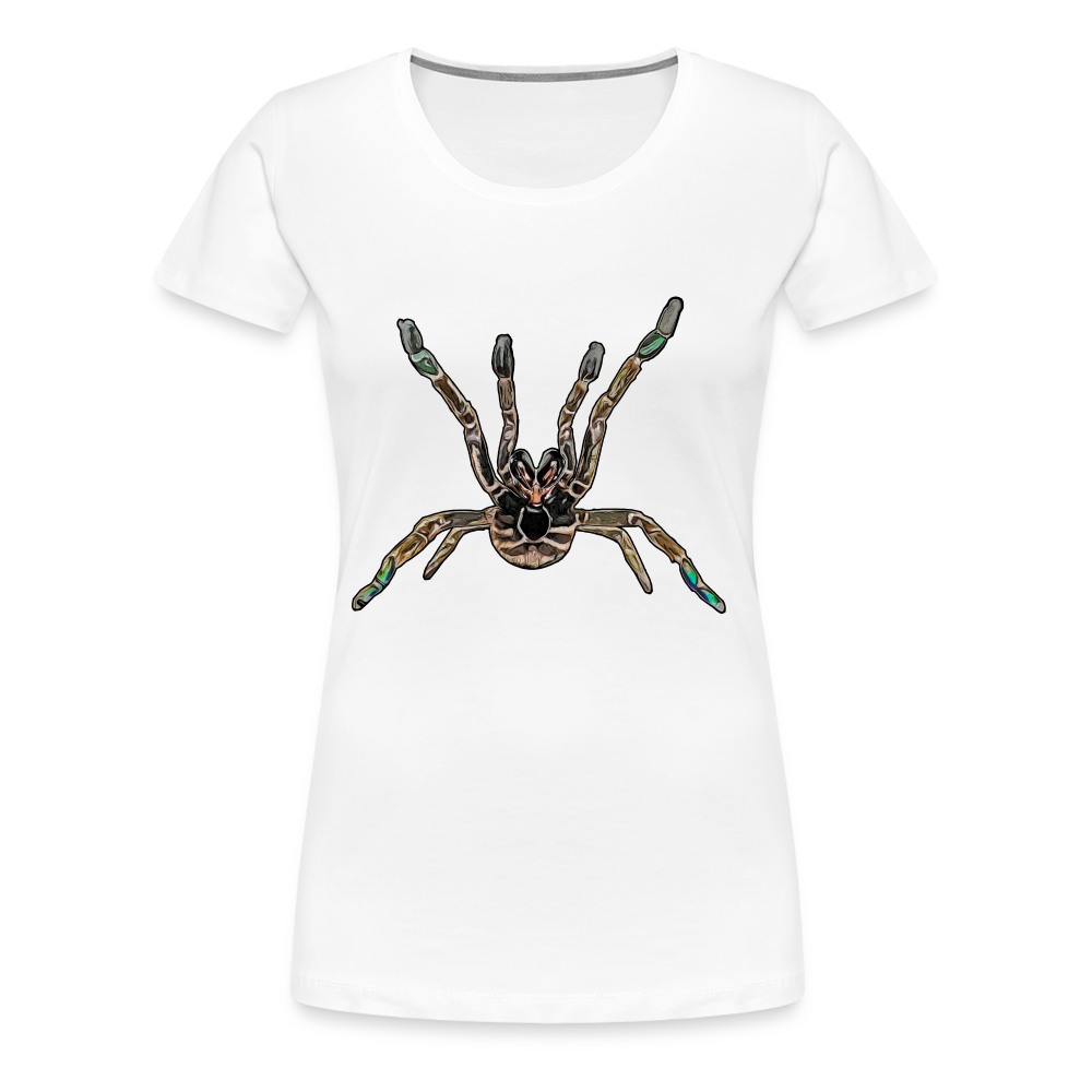 Frauen Basic T-Shirt Pterinochilus murinus tcf - weiß