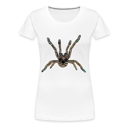 Frauen Basic T-Shirt Pterinochilus murinus tcf - weiß