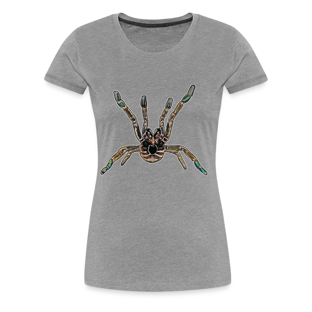 Frauen Basic T-Shirt Pterinochilus murinus tcf - Grau meliert