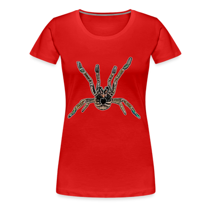 Frauen Basic T-Shirt Pterinochilus murinus tcf - Rot