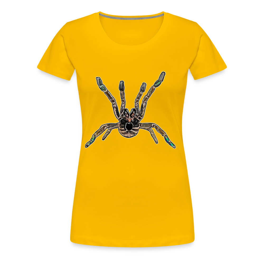 Frauen Basic T-Shirt Pterinochilus murinus tcf - Sonnengelb