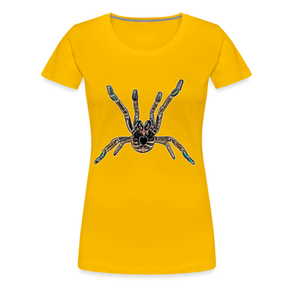 Frauen Basic T-Shirt Pterinochilus murinus tcf - Sonnengelb