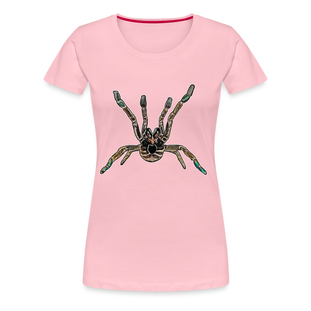 Frauen Basic T-Shirt Pterinochilus murinus tcf - Hellrosa
