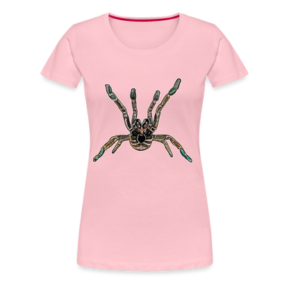 Frauen Basic T-Shirt Pterinochilus murinus tcf - Hellrosa
