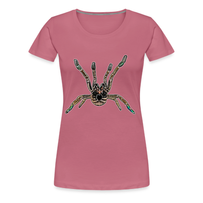 Frauen Basic T-Shirt Pterinochilus murinus tcf - Malve
