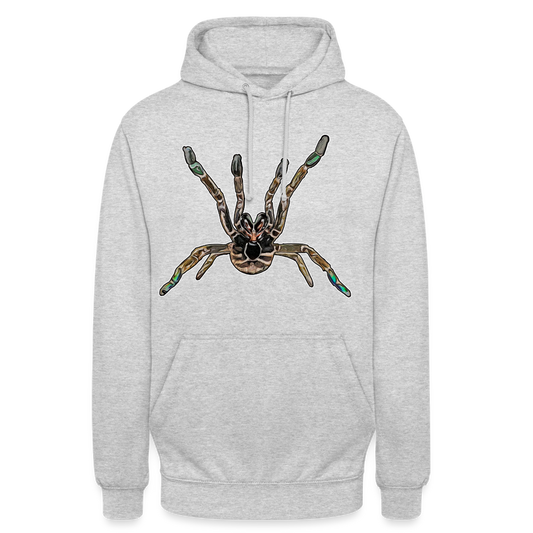 Unisex Hoodie Pterinochilus murinus tcf - Hellgrau meliert