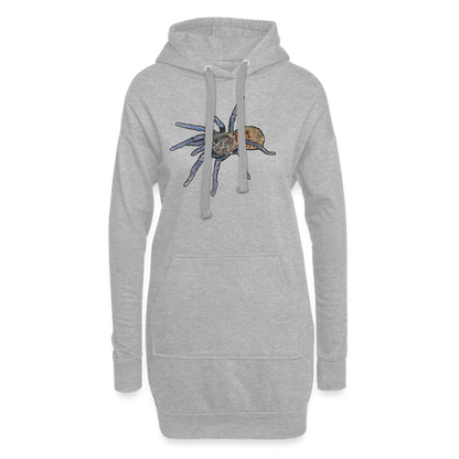 Hoodie-Kleid Chromatopelma cyaneopubescens - Grau meliert