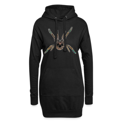 Hoodie-Kleid Pterinochilus murinus tcf - Schwarz