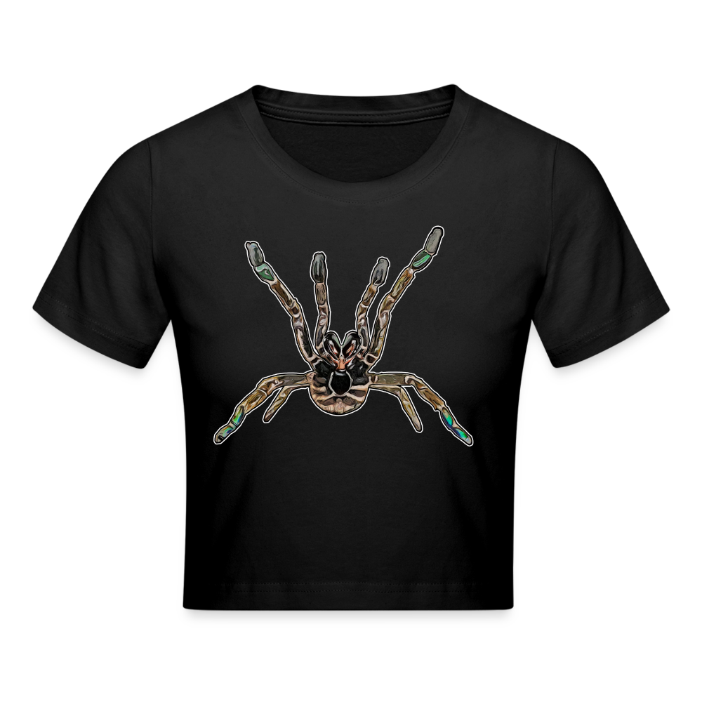 Crop T-Shirt Pterinochilus murinus tcf - Schwarz