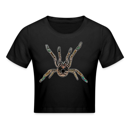 Crop T-Shirt Pterinochilus murinus tcf - Schwarz