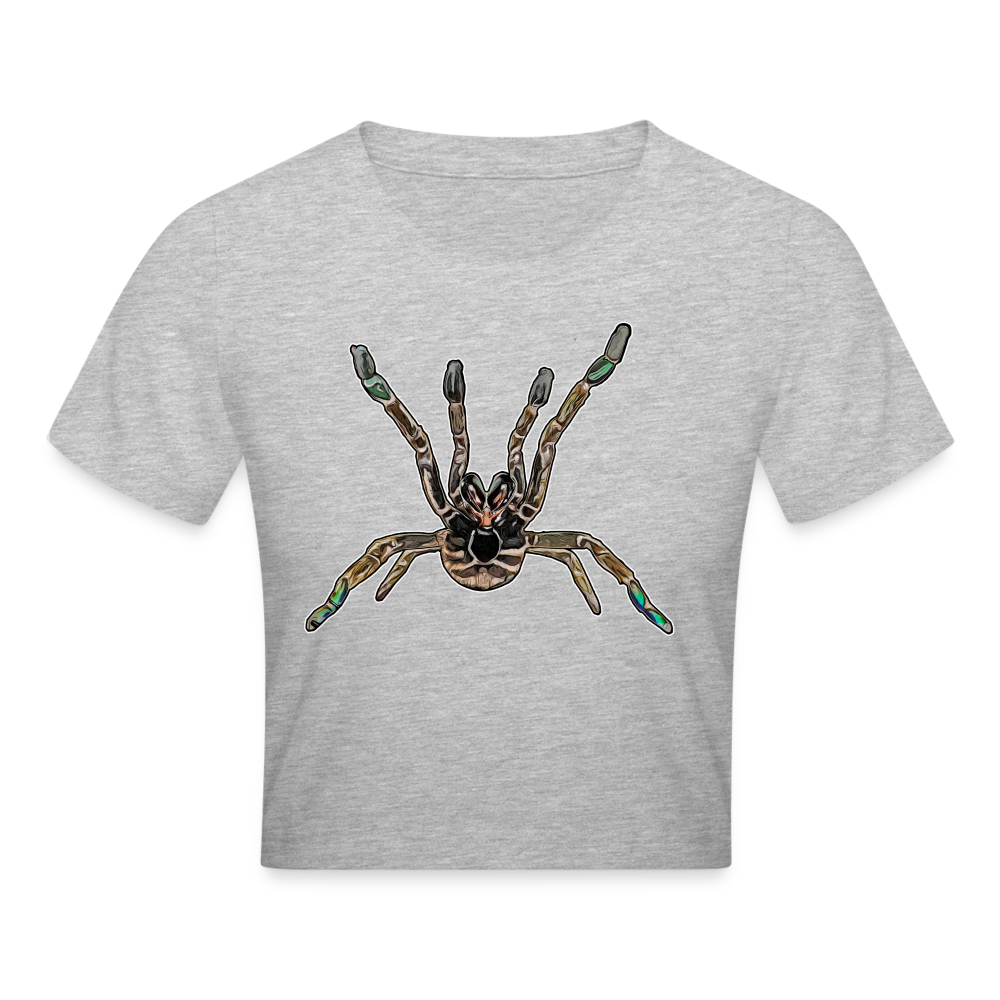 Crop T-Shirt Pterinochilus murinus tcf - Grau meliert