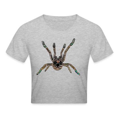 Crop T-Shirt Pterinochilus murinus tcf - Grau meliert