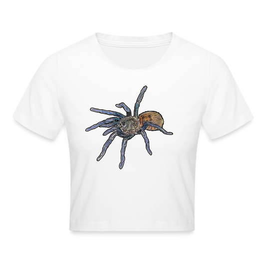 Crop T-Shirt Chromatopelma cyaneopubescens - weiß